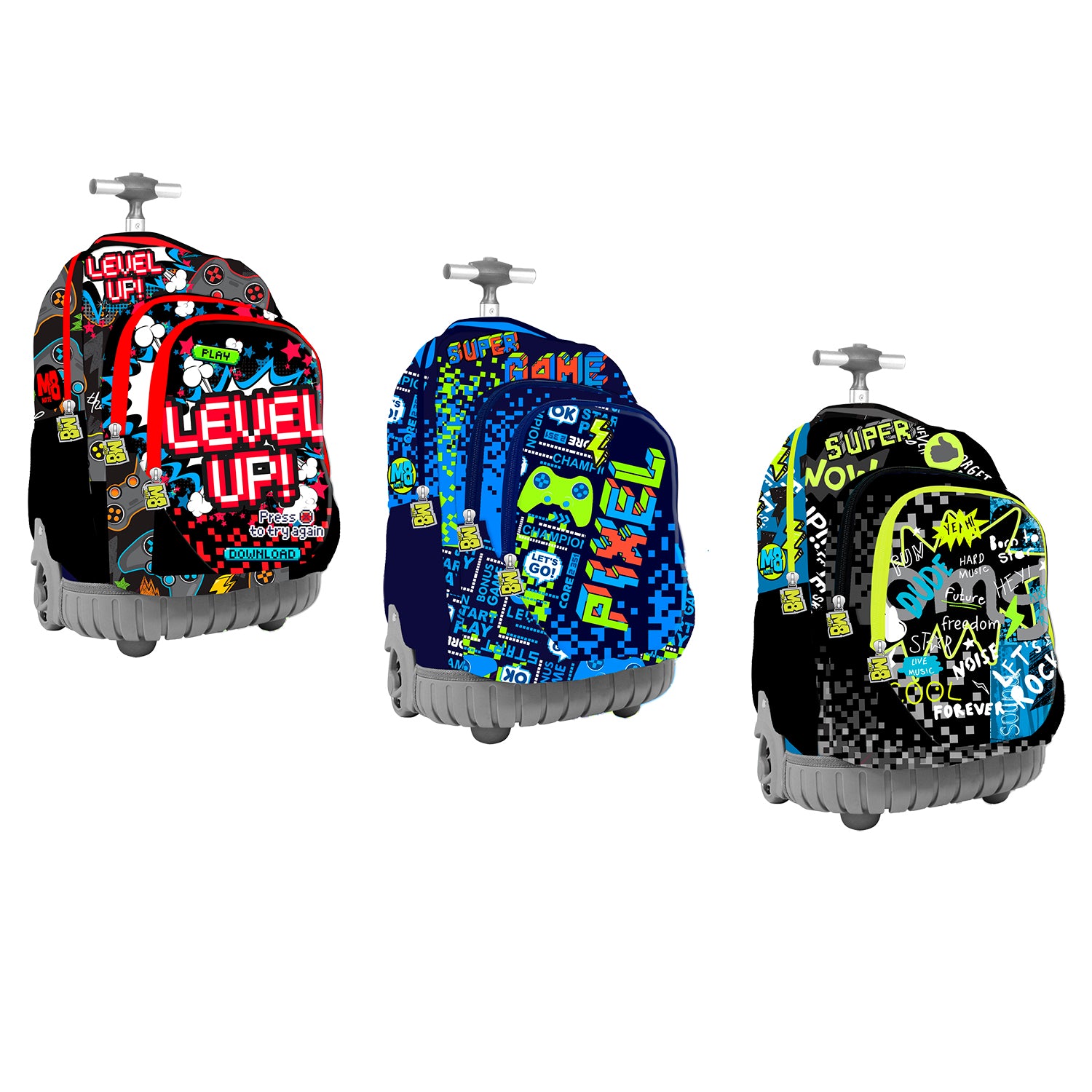 FUTURA - Zaino Trolley M8 Mate Boy - Scuola e Tempo Libero